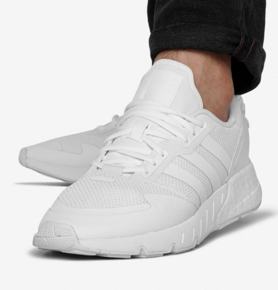 Adidas ZX 1K Boost White Sneakers NEW - Picture 2 of 8